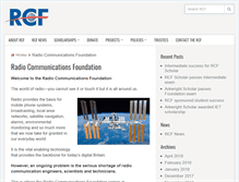 Tablet Screenshot of commsfoundation.org
